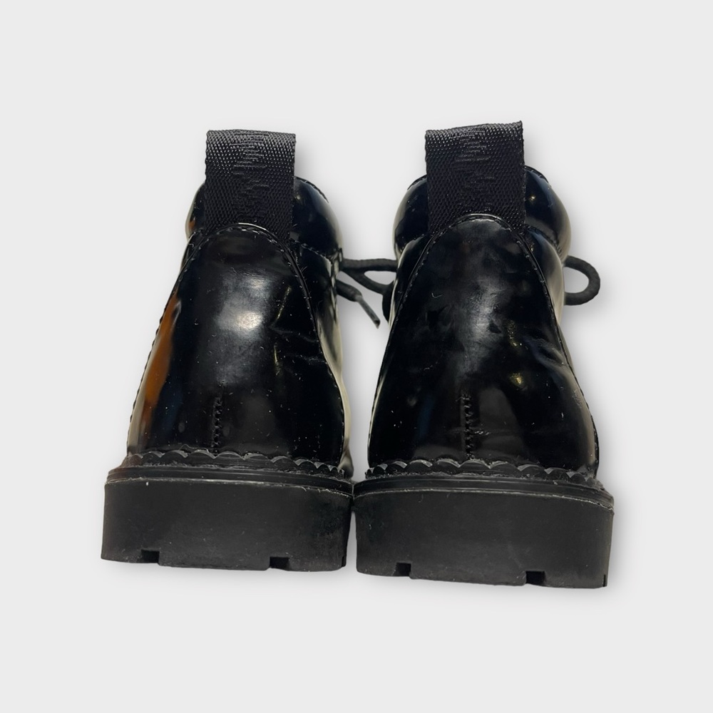 Gymboree Vintage Colorful Tag Black Combat Boots - Picture 3 of 8